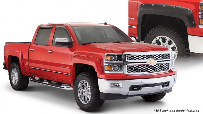 Bushwacker Pocket Style Fender Flare Set - Chevrolet Silverado (Standard and Long bed) ( 2014 - 2018 )