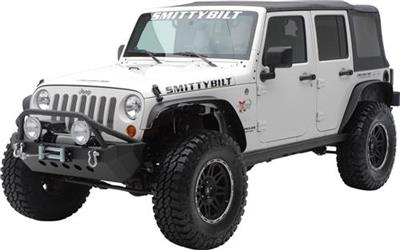 Smittybilt XRC Fender Flares in Black Textured - Jeep Wrangler JK