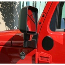 [11025.04] Rugged Ridge Mirror Relocation Bracket Set in Black - Jeep Wrangler JK