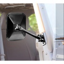 Rugged Ridge Rectangular Quick Mirror in Black - Jeep Wrangler JK