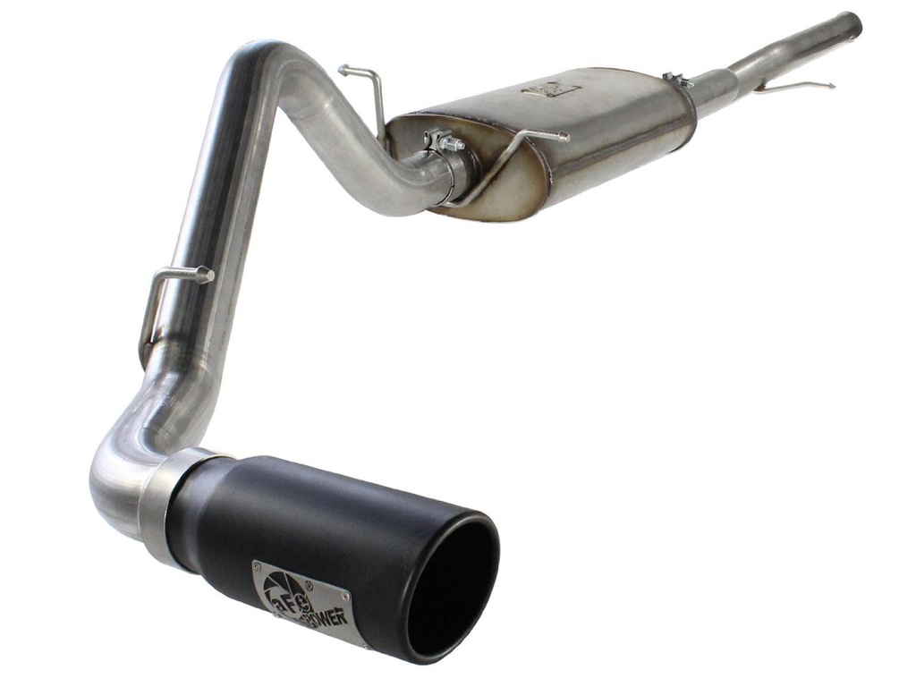 aFe Power MACH Force-Xp 3&quot; Cat-Back Stainless Steel Exhaust System with Black Tip - GM Silverado/Sierra 1500 V8-5.3L ( 2014 - 2018 )