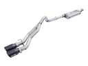 [49-48054-B] aFe Power Rebel Series 2.5&quot; Cat-Back Stainless Steel Exhaust System with Black Tips (Dual Center Exit)  4 Door - Jeep Wrangler JK 4-Door V6-3.6L/3.8L ( 2007 - 2018 )