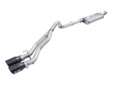 [49-48054-B] aFe Power Rebel Series 2.5&quot; Cat-Back Stainless Steel Exhaust System with Black Tips (Dual Center Exit) - Jeep Wrangler JK 4-Door V6-3.6L/3.8L