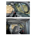[W-D1005] GraBars Front and Rear Grab Handles with Black Rubber Grips - Jeep Wrangler JK 4-Door