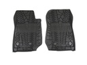[82213861] MOPAR Floor Slush Mats with Tire Tread Pattern (All Weather) - Front Set - Jeep Wrangler JK ( 2014 - 2018 )