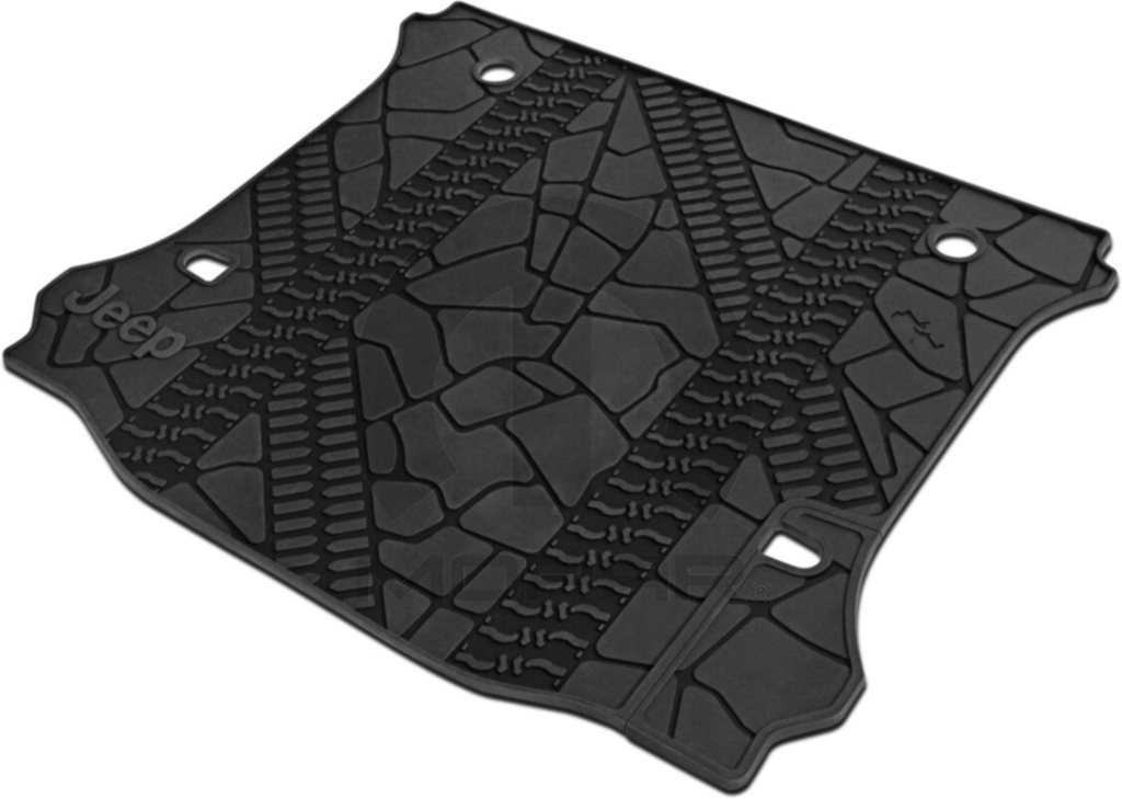 [82213184] MOPAR Cargo Liner Slush Mat with Tire Tread Pattern - Jeep Wrangler JKU 4 Door ( 2011 - 2018 )