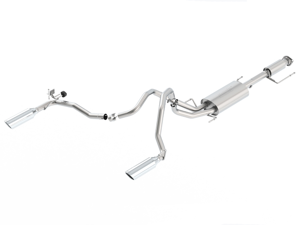 [140405] Borla (140405) Touring Cat-Back Exhaust System (Single Split Rear Exit) 2 &amp; 4 DOORS - Toyota FJ Cruiser ( 2010 - 2014 )