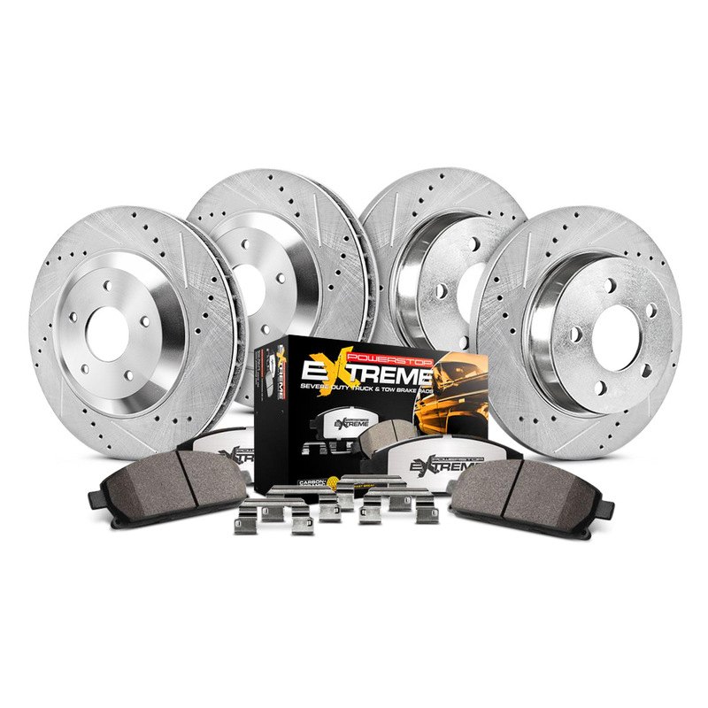 [K2070-36] Power Stop (Front &amp; Rear) Z36 Extreme Performance Truck &amp; Tow Brake Kit - Silverado/Sierra ( 2007 - 2013 ) 