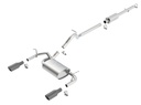 Borla (140459BC) Touring Cat-Back Exhaust System (Single Split Rear Exit) - Jeep Wrangler Unlimited JK 4 Door ( 2012 - 2018 )