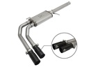 [49-44062-B] aFe Power Rebel Series ( 3&quot; to 2.5&quot; ) 409 Stainless Steel Cat-Back Exhaust System w/Black Tips ( Passenger side exit ) - Silverado/Sierra  (Extended &amp; Crew Cab) ( 2009 - 2018 )]