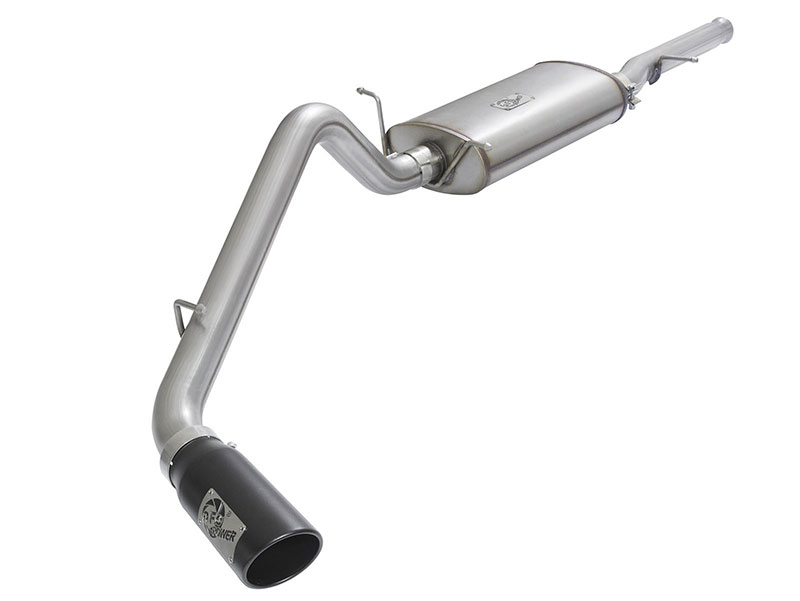 aFe Power MACH Force-Xp 3&quot; 409 Stainless Steel Cat-Back Exhaust System w/Black Tips ( Single Side Exit ) - Silverado/Sierra ( 2009 - 2018 )