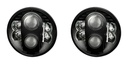 Spyder 7&quot; Round Black Projector LED Headlights - Jeep Wrangler