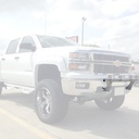N-Fab Front Bumper Textured Black Light Bar with 4-Tabs (Up to 4x9&quot; Round Lights) - Chevy Silverado 1500 ( 2014 - 2018 )