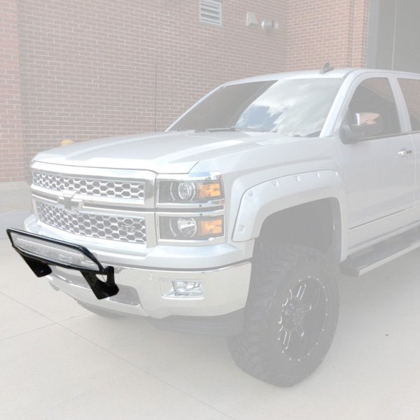 N-Fab Front Bumper Textured Black Off-Road Light Bar (Up to 30&quot; LED Light Bar) - Chevy Silverado 1500 ( 2014 - 2018 )