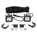 [EXP76407P] Pro Comp 2X2 Square 3W LED Spot Pair (Black)