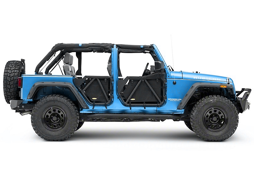 Smittybilt SRC GEN2 ( Front + Rear ) Tubular Doors - Jeep Wrangler JK 4-Door ( 2007 - 2018 )