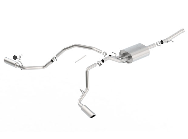 Borla (140720) ATAK Cat-Back Exhaust System (Split Side Exit) - Silverado/Sierra 1500 5.3L ( 2014 - 2018 )