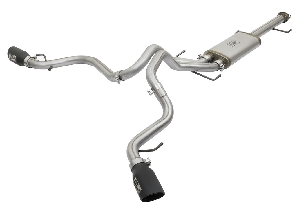 [49-46029-B] aFe Power MACH Force-Xp 3&quot; to 2-1/2&quot; Stainless Steel Cat-Back Exhaust System ( Dual Side Exit ) 2 &amp; 4 DOORS - Toyota FJ Cruiser V6-4.0L ( 2007 - 2018 )
