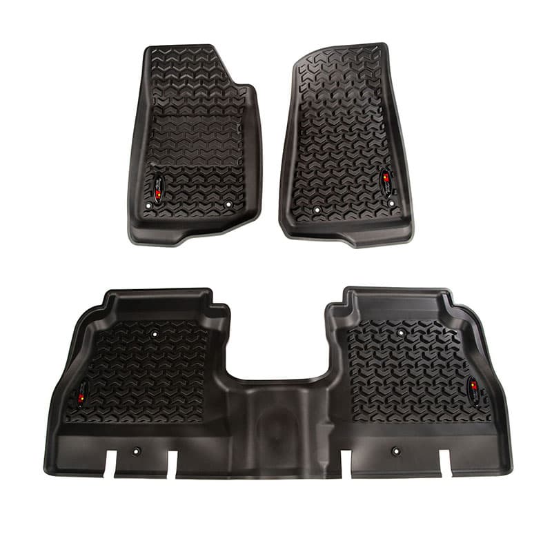 [12987.05] Rugged Ridge All Terrain Front and Rear Floor Liner Kit - Jeep Wrangler Unlimited JL 4-Door ( 2018 - 2024 )