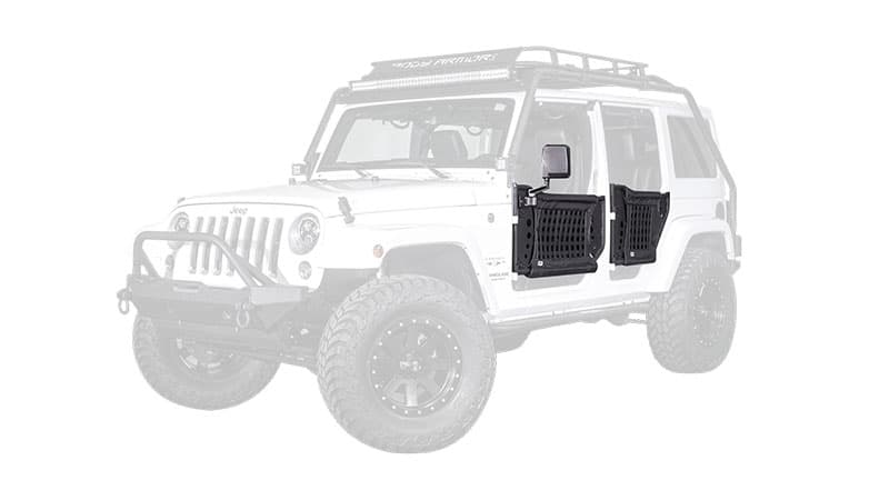 Body Armor Gen 3 ( Front + Rear ) Trail Doors with Black Nylon Webbing - Jeep Wrangler Unlimited JL 4-Door (2018-2024)