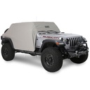 Smittybilt Water-Resistant Cab Cover with Door Flaps (Gray) - Jeep Wrangler Unlimited JL 4-Door (2018-2022)