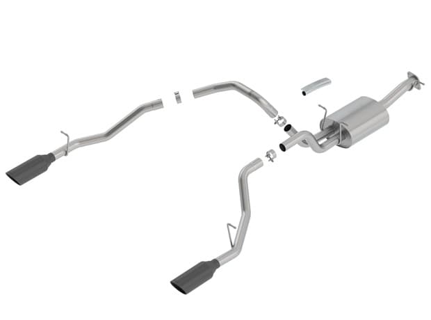 Borla (140752BC) S-Type Cat-Back Exhaust System (Single Split Rear Exit) - Ram 1500 (2019-2023)
