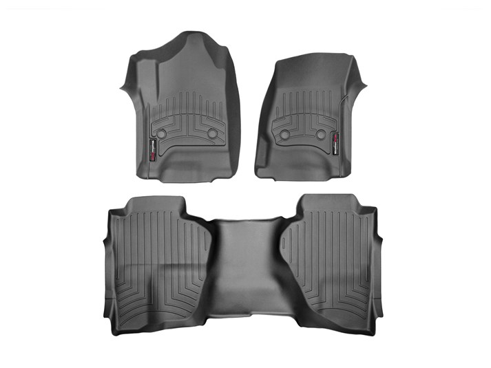 [446071-445423] WeatherTech DigitalFit (Front + Rear) Floor Liners (Double Cab) - Silverado/Sierra 1500 ( 2014 - 2018 ) ]