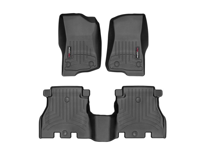 [441313-1-2] WeatherTech DigitalFit (Front + Rear) Floor Liners - Jeep Wrangler Unlimited JL 4-Door ( 2018 - 2024 )