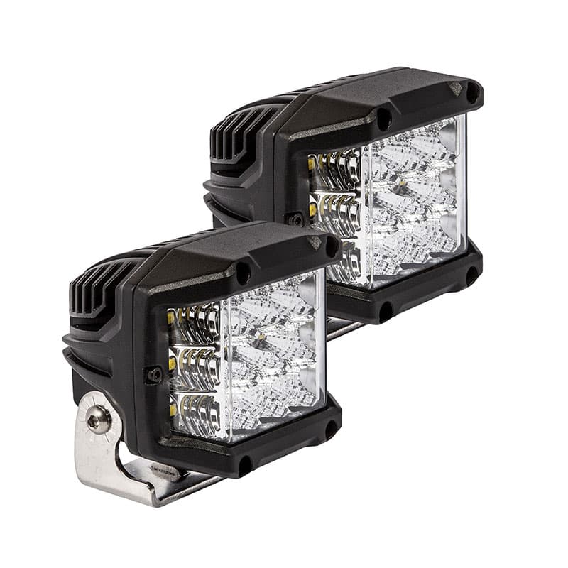 [EXP76411P] Pro Comp 3.8&quot; Wide Angle Cube LED Lights (Pair) - Universal 