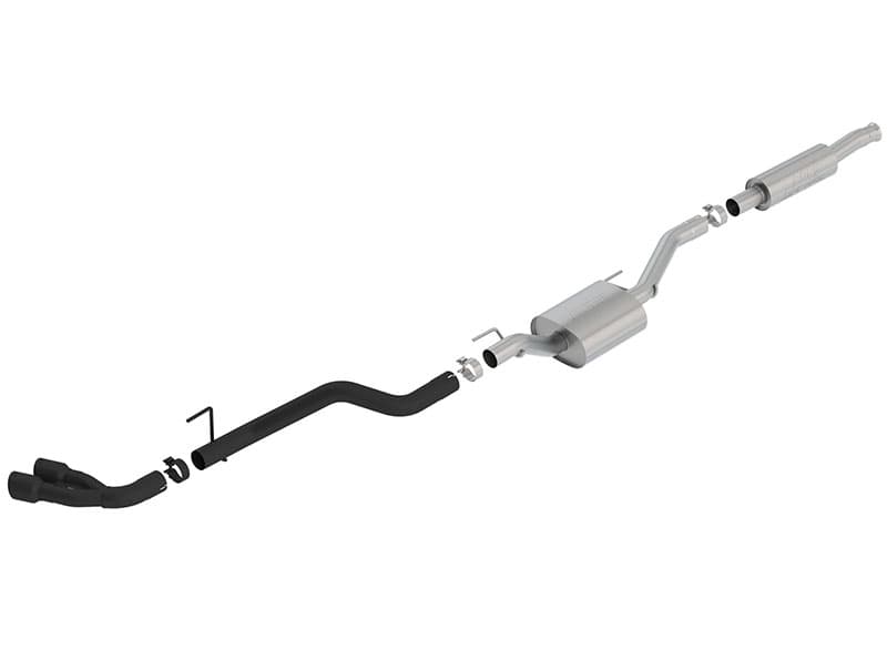 Borla (140812CB) S-Type Cat-Back Exhaust System (Dual Side Exit) 4 Door Crew Cab - Gladiator JT (2020-2024)