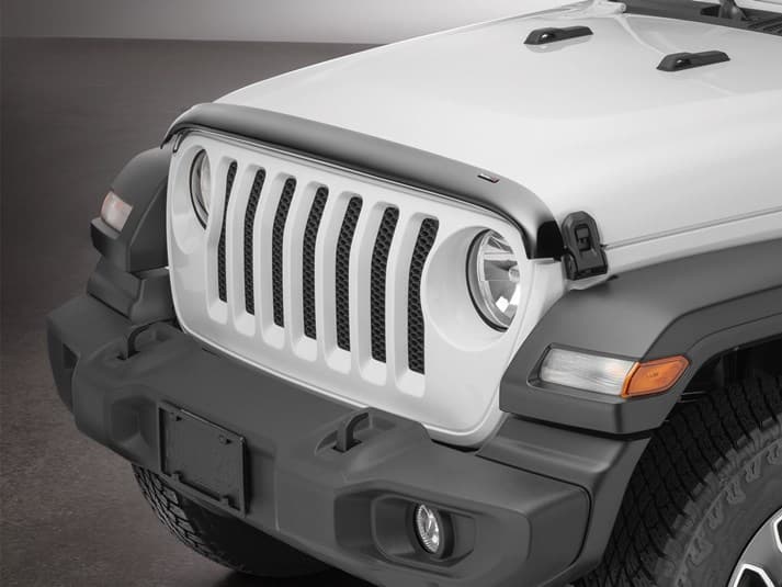 [50273] WeatherTech Stone and Bug Deflector (Dark Smoke) - Jeep Wrangler JL ( 2018 - 2020 )