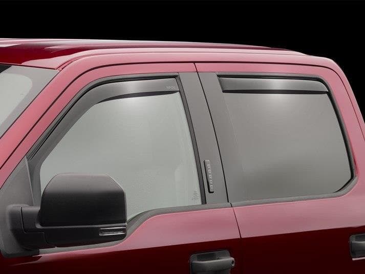 [86930] WeatherTech (Front + Rear) Side Window Deflectors (Double Cab) - Silverado/Sierra 1500 ( 2019 - 2024 )