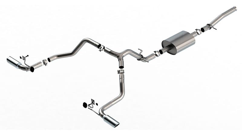 Borla (140842) S-Type Cat-Back Exhaust System (Truck Split Side Exit) - Silverado/Sierra 1500 (2019-2024)