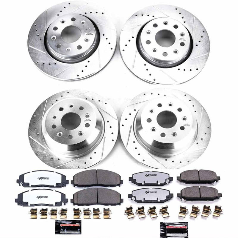 Power Stop (Front &amp; Rear) Z36 Extreme Performance Truck &amp; Tow Brake Kit - Jeep Wrangler JL Sahara/Rubicon ( 2018 - 2021 )