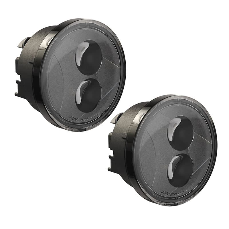 [0346503] J.W. Speaker 239 J2 Series 3.5&quot; Round LED Front Turn Signals (Smoked) - Jeep Wrangler JK ( 2007 - 2018 )