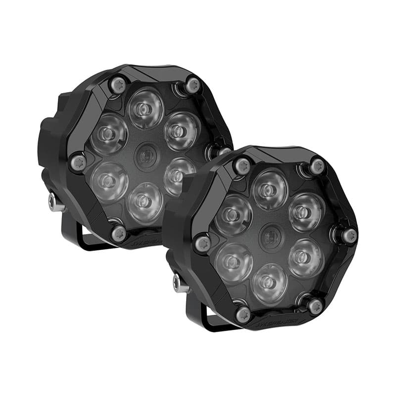 [0555353] J.W. Speaker Trail 6 Sport 3.7&quot; Round LED Off Road Light Pods - Universal