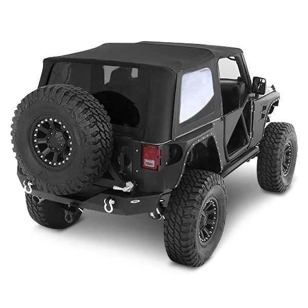 Smittybilt Bowless Combo Top Kit with Tinted Windows (Black Diamond) - Jeep Wrangler JK 2-Door ( 2007 - 2018 )