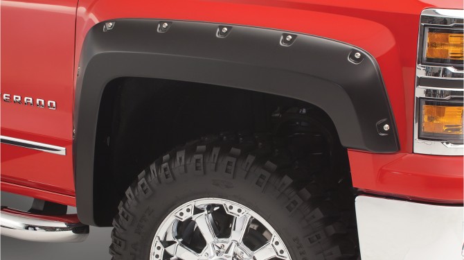 [40957-02] Bushwacker Pocket Style Fender Flare Set - Chevrolet Silverado (Standard and Long bed) ( 2014 - 2018 )