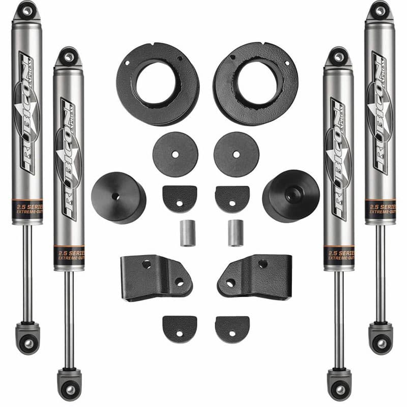 [JL7134NR] Rubicon Express 2&quot; Economy Lift Kit with 2.5&quot; Extreme-Duty Monotube Shocks - Jeep Wrangler JL (2018-2021)