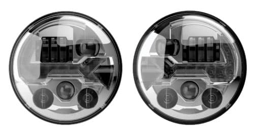 [0558123 ] J.W. Speaker 8700 Evolution EVO 3 Series 7 Inch Round LED Headlights (Chrome) - Jeep Wrangler JK (2007-2018) / JL (2018-2022)
