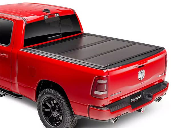 UnderCover Ultra Flex Hard Folding Tonneau Cover w/out RamBox w/o Multifunction Tailgate (Short Bed) - Ram 1500 (2019-2023)