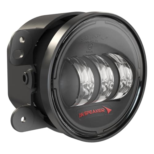 J.W. Speaker 6145 J2 Series 4&quot; Round LED Fog Lights (Black Bezels) - Jeep Wrangler JK (2007 - 2018)
