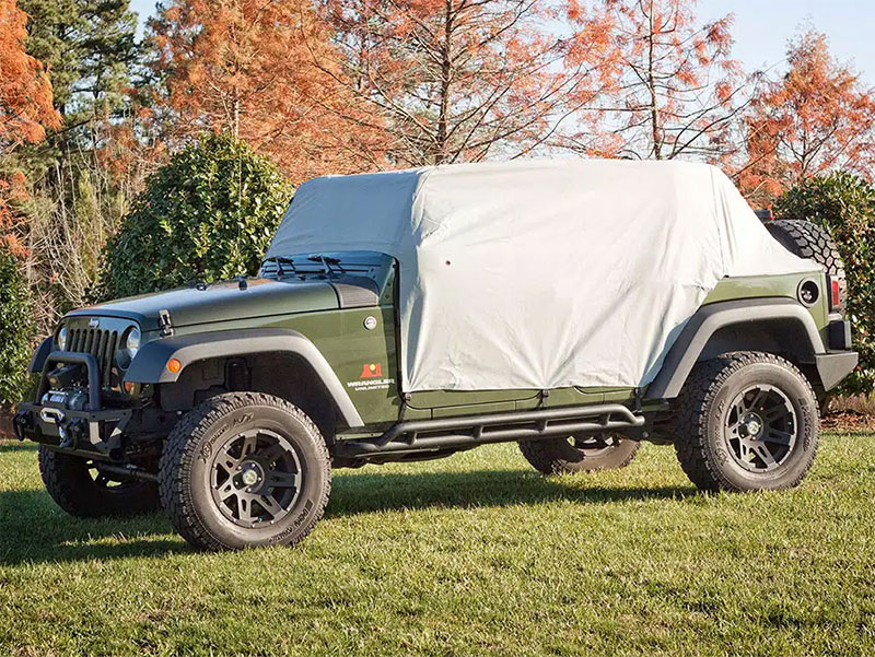 Rugged Ridge Weatherlite Cab Cover (Gray) - Jeep Wrangler Unlimited JK/JL 4-Door (2007-2023)