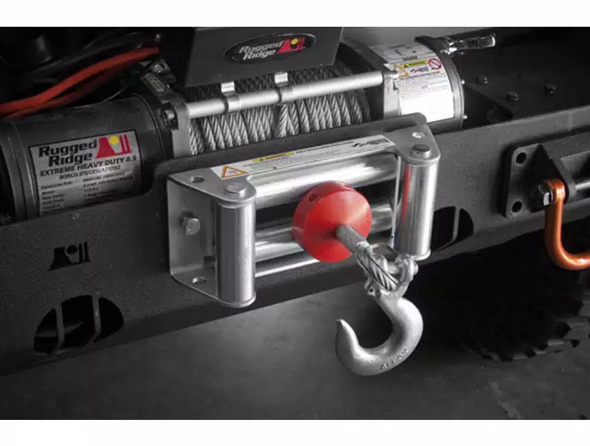 Rugged Ridge Red Winch Cable Stopper - Universal