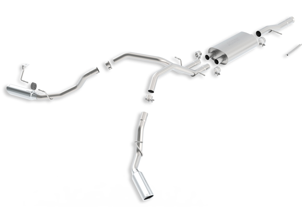 Borla (140342) Touring Cat-Back Exhaust System - Silverado/Sierra ( 2007 - 2013 )