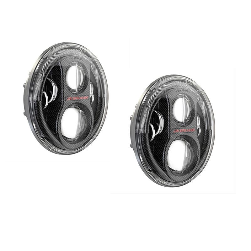 J.W. Speaker 8700 Evolution J2 Series 7 Inch Round LED Headlights